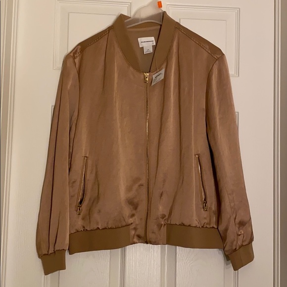 Club Monaco Gold bomber jacket “Bess Jacket” sizeL - Picture 1 of 5
